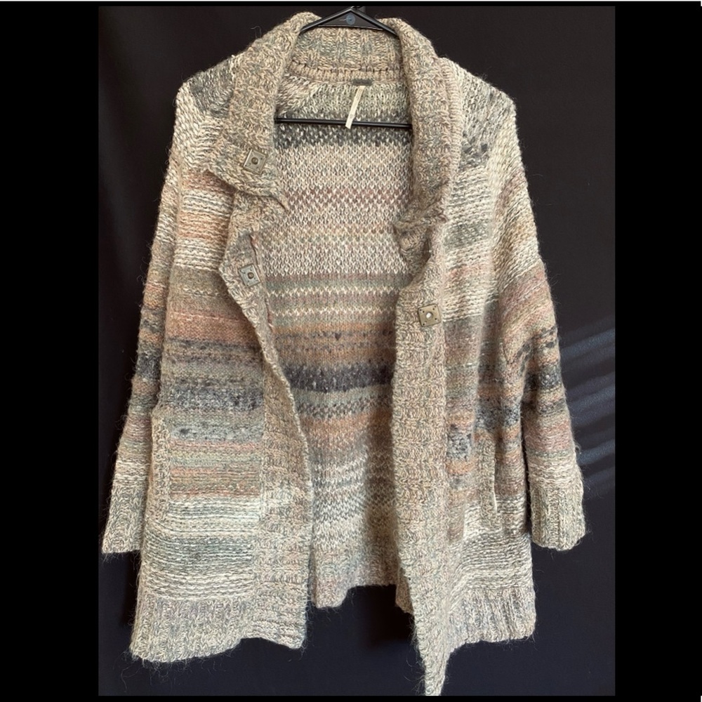 Free People cozy curl-up desert wool-blend sweater